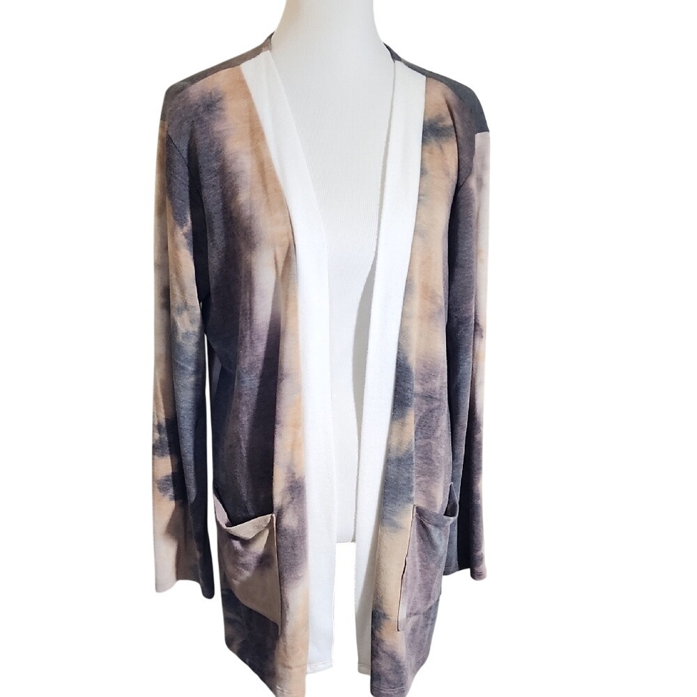 Acting Pro Tie Dye‎ Cardigan Size 1X with Pockets